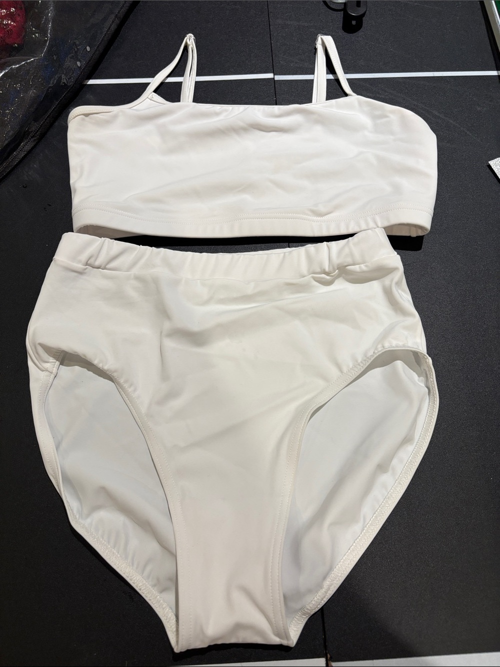White bra and brief set